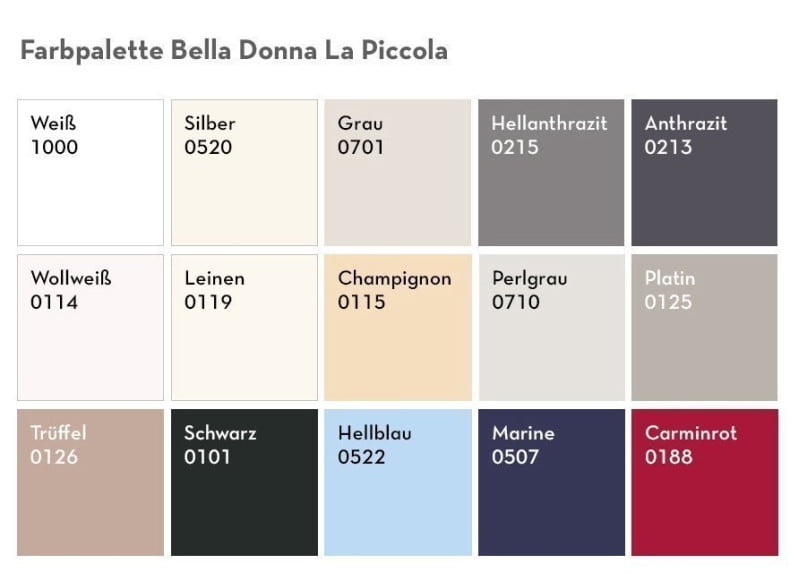  Bella Donna La Piccola Duo 2 Farbpalette