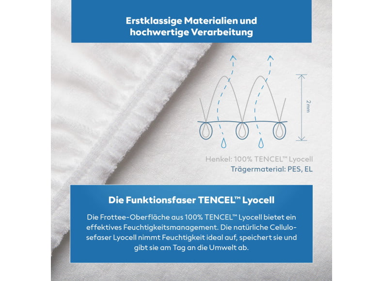 Bella Donna Clima - Gewebt mit TENCEL™ Lyocell Funktionsfaser für ein ideales Feuchtigkeitsmanagement