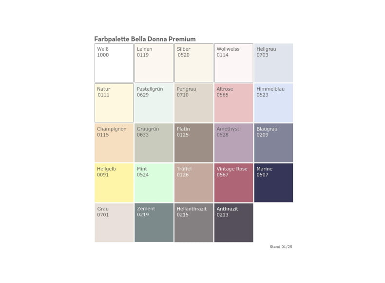 Bella Donna Premium La Piccola - Spannbettlaken Farbvarianten