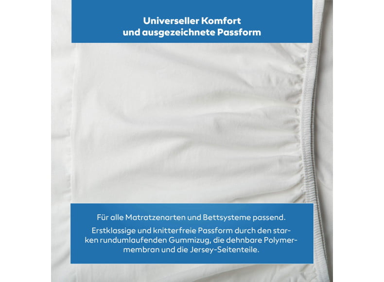 Formesse Satinesse Protect Alto - Der Schonbezug im Spannbetttuchformat sitzt wie eine zweite Haut auf der Matratze