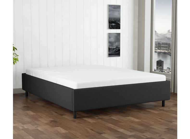 Schwarz 7006 Tia - 30cm Rahmen, 12cm Füße - Bettrahmen