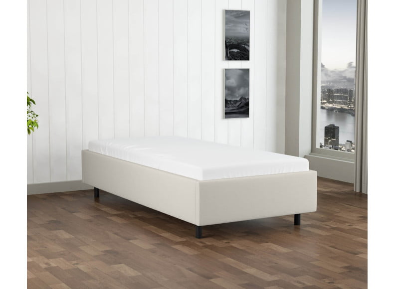 Cremeweiß 3906 Tia - 30cm Rahmen, 12cm Füße - Bettrahmen