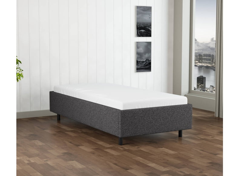 Anthrazit 09-24 Woolyun - 30cm Rahmen, 12cm Füße - Bettrahmen