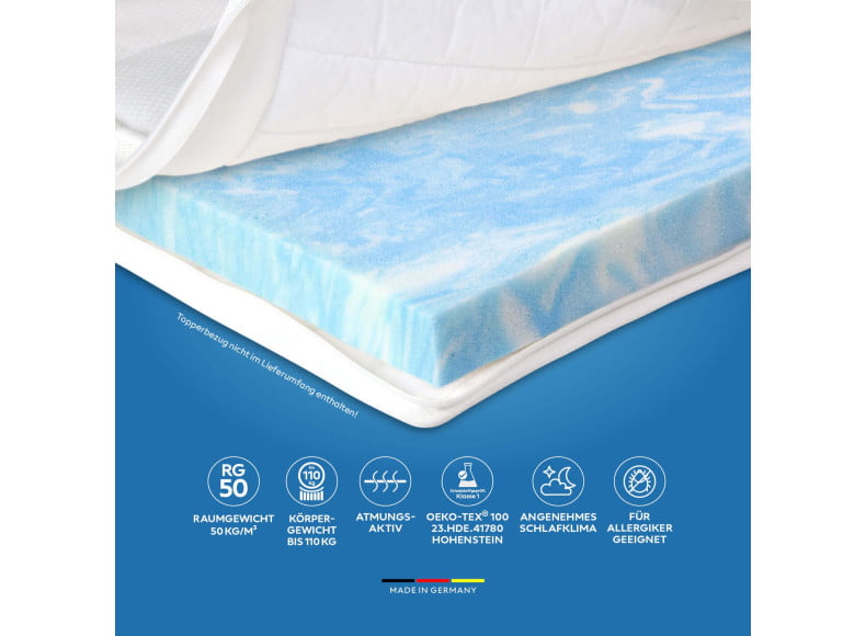 Ersatz Gelschaum Topperkern - hält bis zu 110 kg Körpergewicht