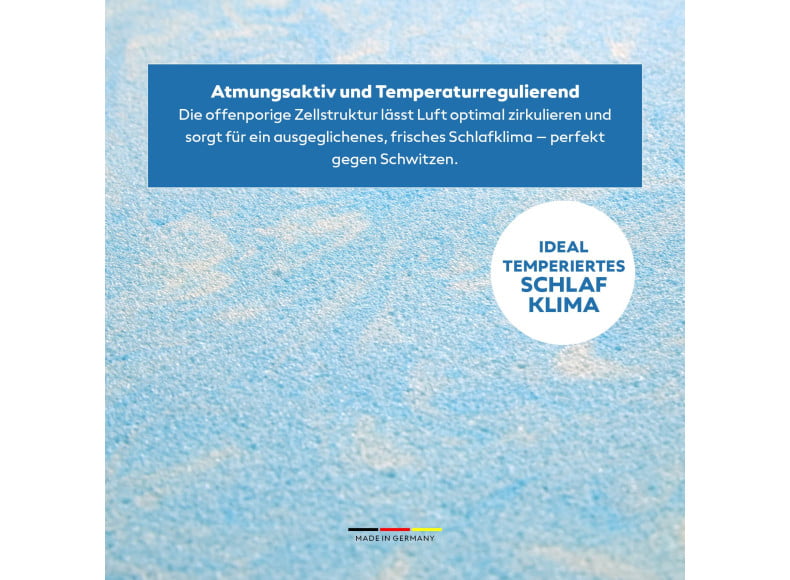 Ersatz Gelschaum Topperkern - atmungsaktiv und temperaturregulierend