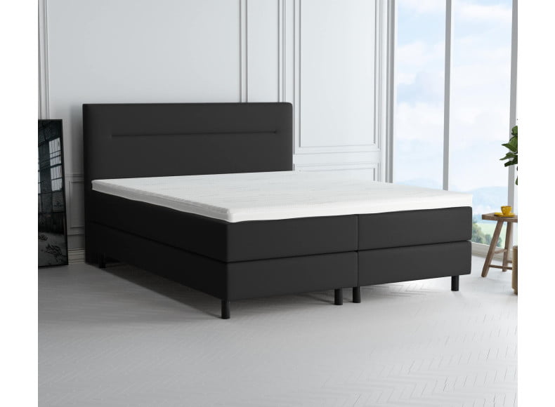 Schwarz 7006 Loto - 20cm Box, 110cm Kopfteil, 12cm Füße