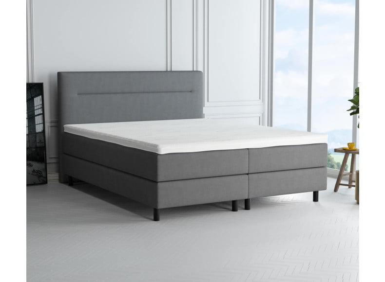 Hellgrau 5246 Tia - 20cm Box, 110cm Kopfteil, 12cm Füße
