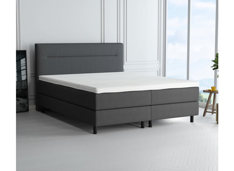 Dunkelgrau 5711 Tia - 20cm Box, 110cm Kopfteil, 12cm Füße