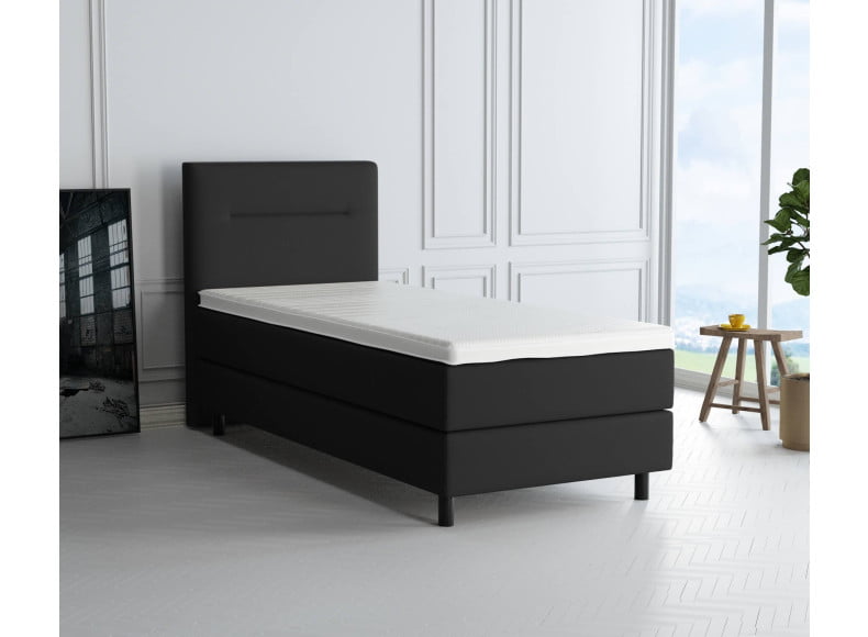 Schwarz 7006 Loto - 20cm Box, 110cm Kopfteil, 12cm Füße