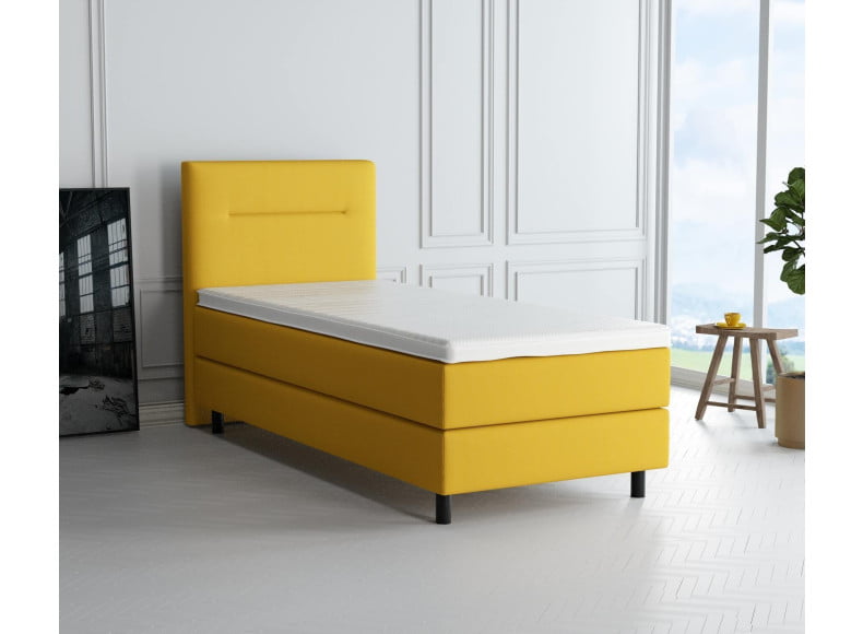 Senfgelb 5569 Tia - 20cm Box, 110cm Kopfteil, 12cm Füße