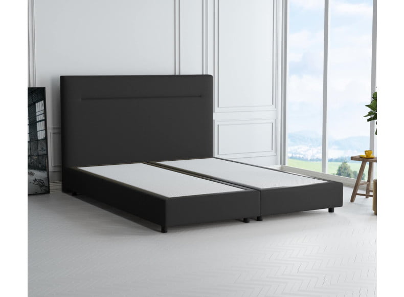 Schwarz 7006 Loto - 20cm Box, 110cm Kopfteil, 6cm Füße