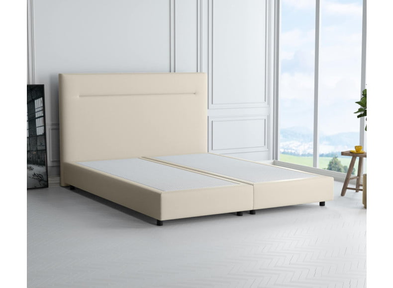 Beige 793 Loto - 20cm Box, 110cm Kopfteil, 6cm Füße