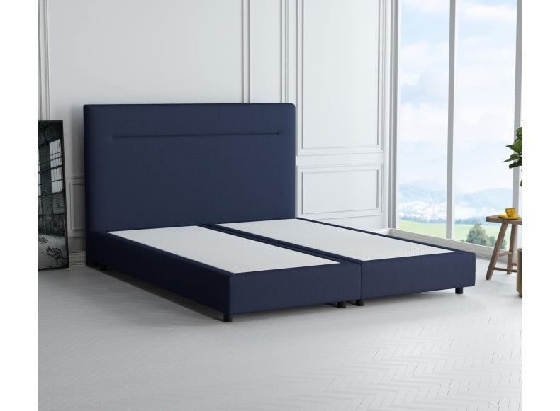 Marineblau 3920 Tia - 20cm Box, 110cm Kopfteil, 6cm Füße