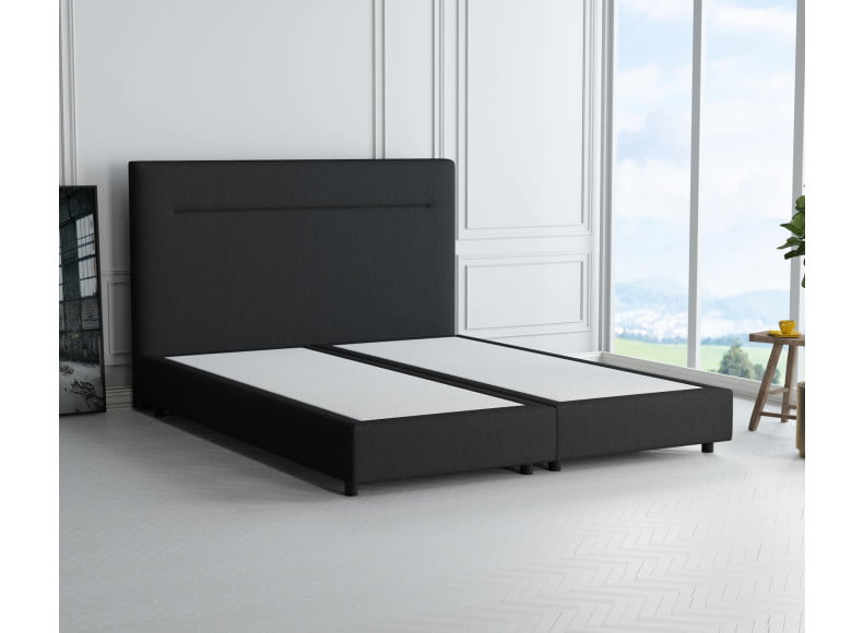 Schwarz 7006 Tia - 20cm Box, 110cm Kopfteil, 6cm Füße