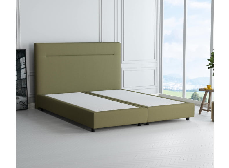 Grüngelb 9636 Tia - 20cm Box, 110cm Kopfteil, 6cm Füße