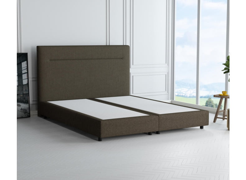 Taupe 18-72 Woolyun - 20cm Box, 110cm Kopfteil, 6cm Füße