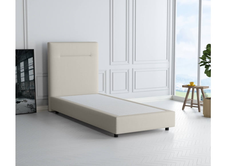 Cremeweiß 3906 Tia - 20cm Box, 110cm Kopfteil, 6cm Füße