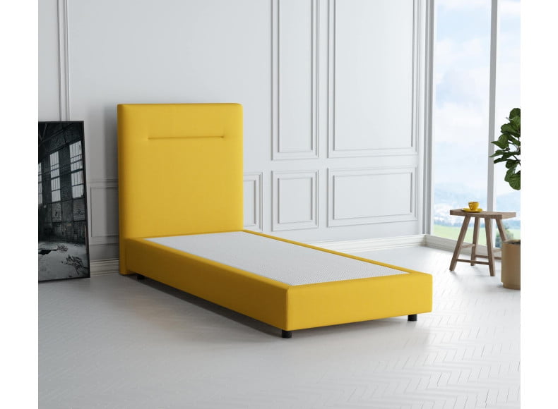 Senfgelb 5569 Tia - 20cm Box, 110cm Kopfteil, 6cm Füße