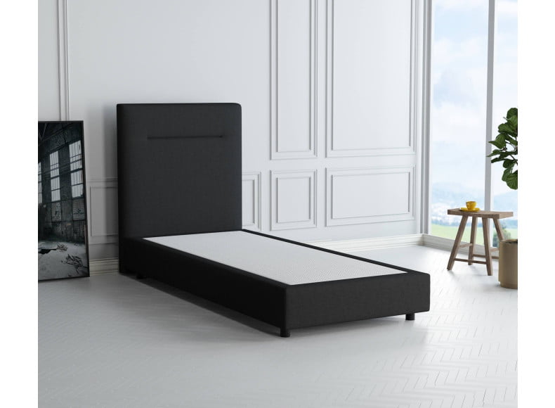 Schwarz 7006 Tia - 20cm Box, 110cm Kopfteil, 6cm Füße