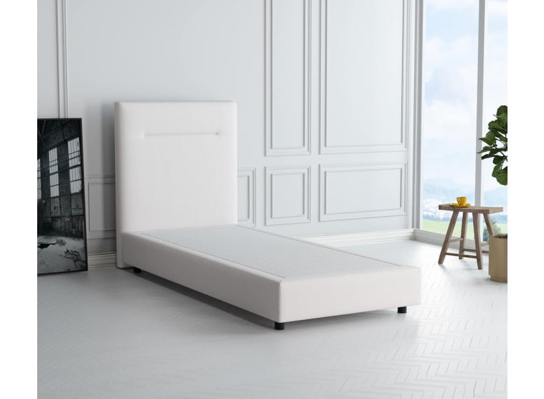 Lichtgrau 9130 Tia - 20cm Box, 110cm Kopfteil, 6cm Füße