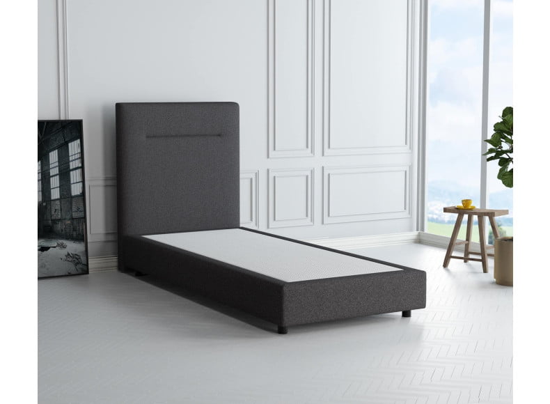 Anthrazit 09-24 Woolyun - 20cm Box, 110cm Kopfteil, 6cm Füße