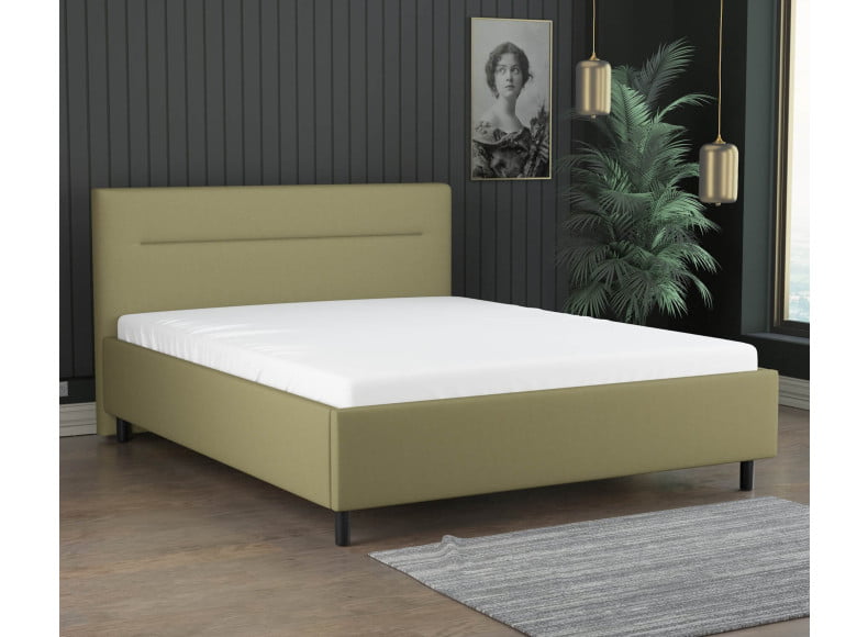 Grüngelb 9636 Tia - 30cm Rahmen,100cm Kopfteil, 12cm Füße