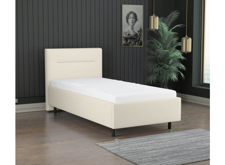 Beige 793 Loto - 30cm Rahmen,100cm Kopfteil, 12cm Füße