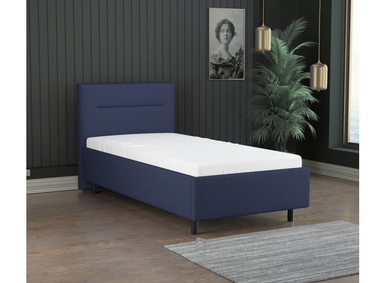 Marineblau 3920 Tia - 30cm Rahmen,100cm Kopfteil, 12cm Füße