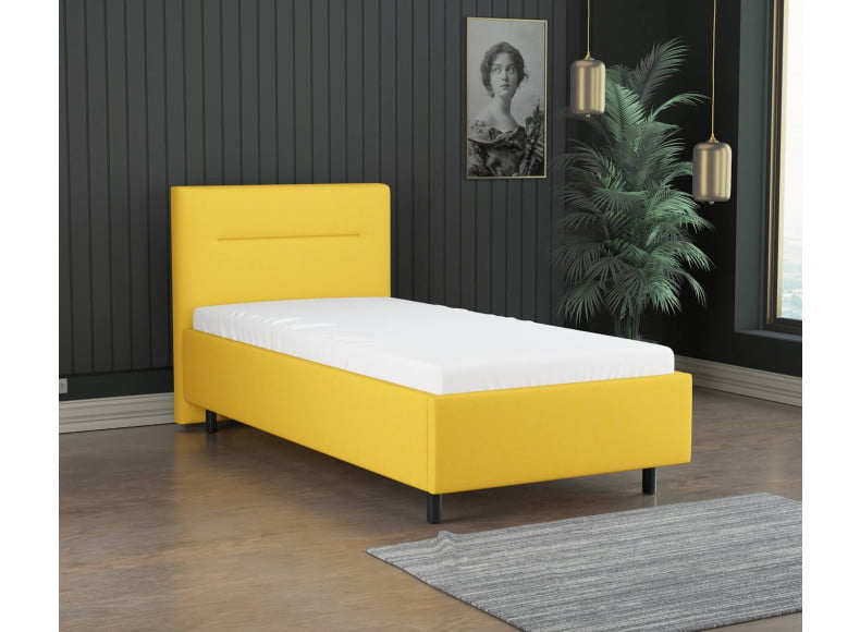 Senfgelb 5569 Tia - 30cm Rahmen,100cm Kopfteil, 12cm Füße