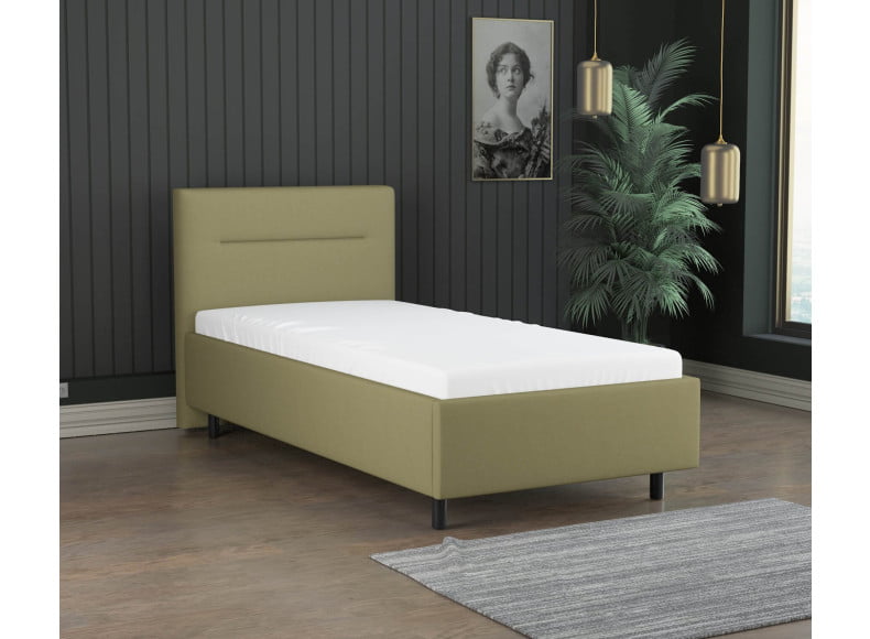 Grüngelb 9636 Tia - 30cm Rahmen,100cm Kopfteil, 12cm Füße