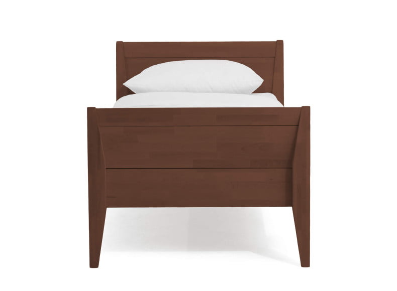 Buche walnuss lackiert - Komfortbett Drei