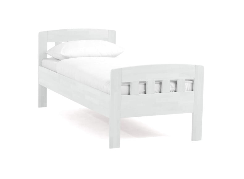 Buche weiß lackiert - Komfortbett Eins