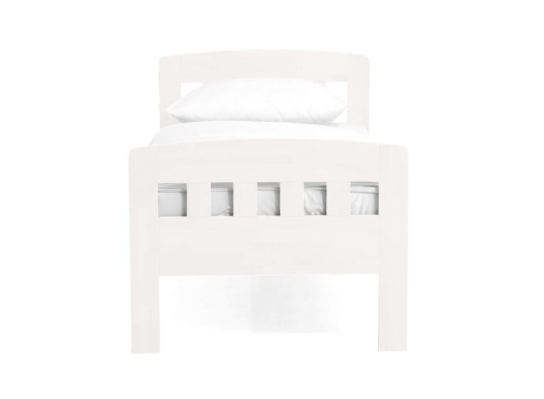 Buche weiß lackiert - Komfortbett Eins