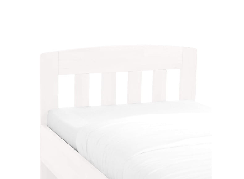Buche weiß lackiert - Komfortbett Eins