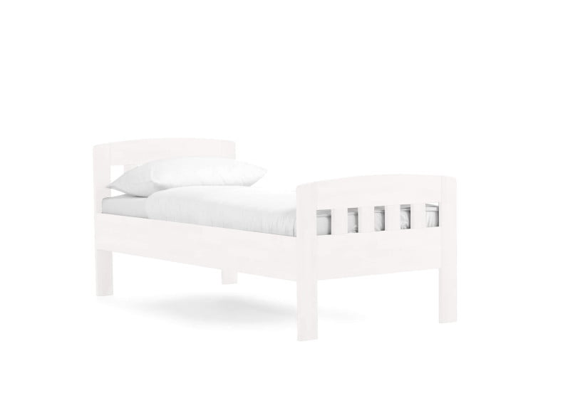 03 Buche weiß lackiert - Komfortbett Eins