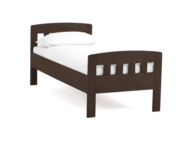Buche wenge lackiert - Komfortbett Eins