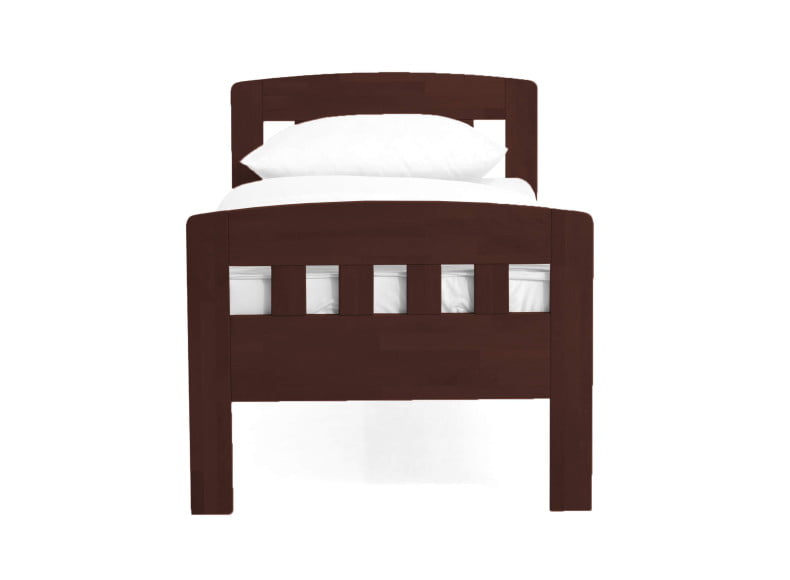 Buche wenge lackiert - Komfortbett Eins