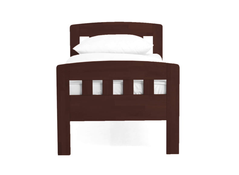 Buche wenge lackiert - Komfortbett Eins