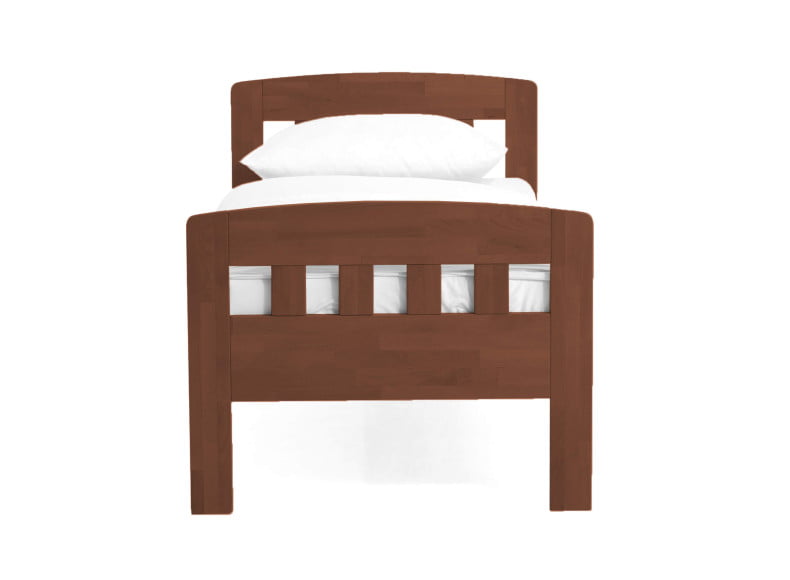 Buche walnuss lackiert - Komfortbett Eins
