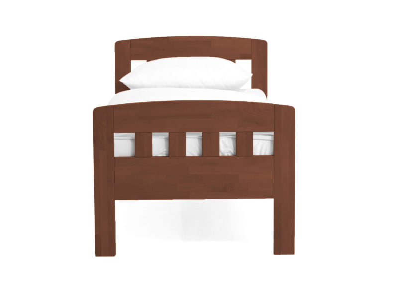Buche walnuss lackiert - Komfortbett Eins