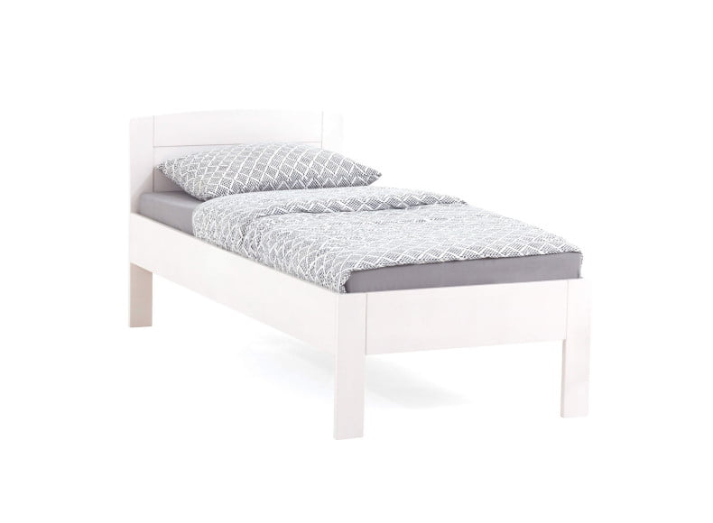 Buche weiß lackiert - Komfortbett Fünf