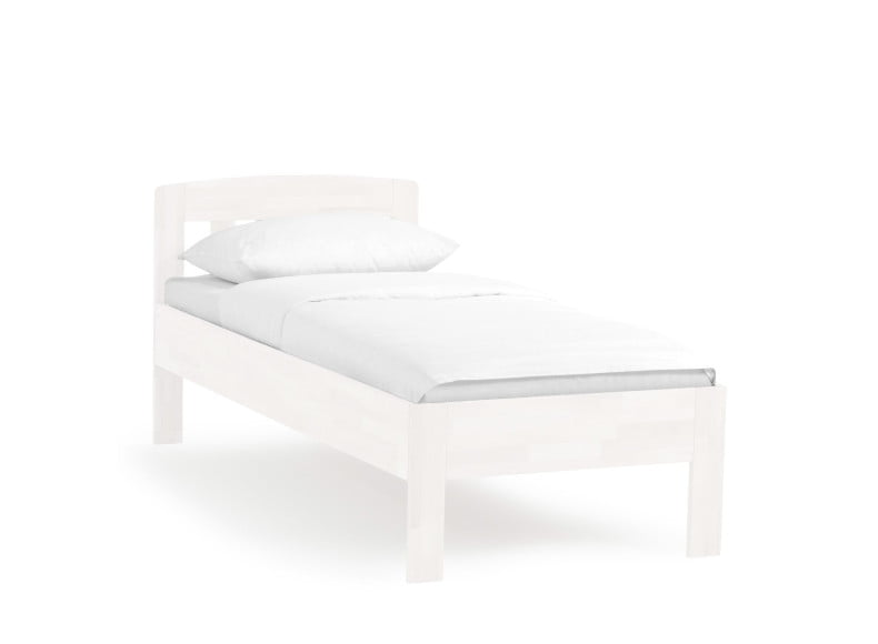 Buche weiß lackiert - Komfortbett Vier