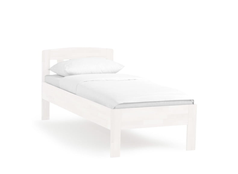 Buche weiß lackiert - Komfortbett Vier