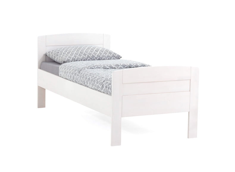 Buche weiß lackiert - Komfortbett Zwei