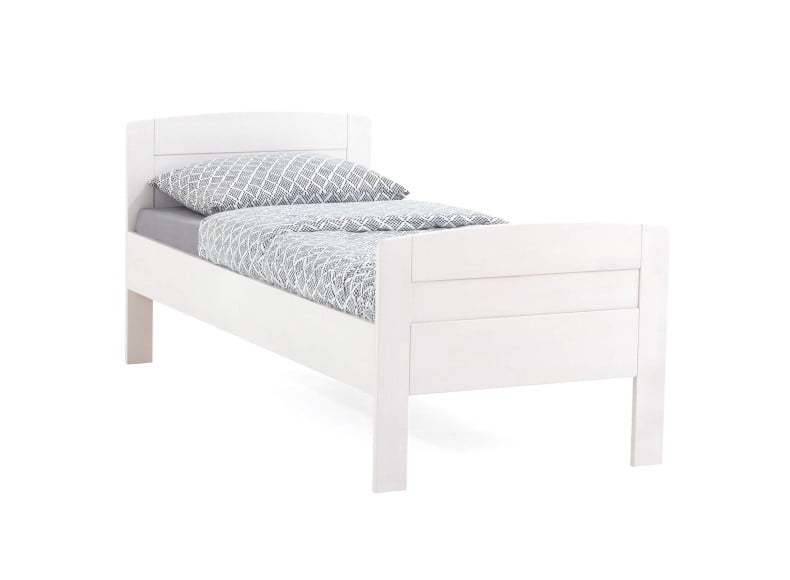Buche weiß lackiert - Komfortbett Zwei