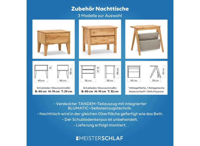 Optional: Nachttisch