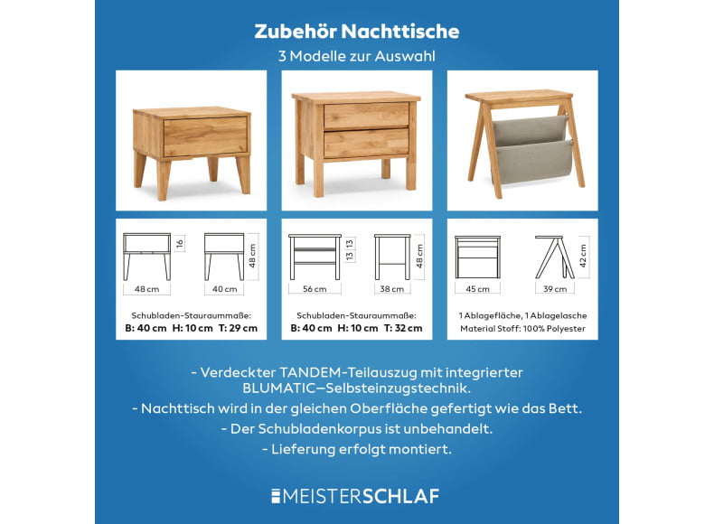 Optional: Nachttische