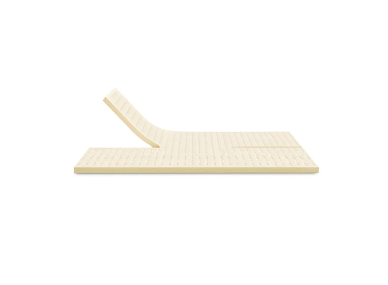 Ersatz Latex Topperkern Einzelbett, Ansicht von der Seite