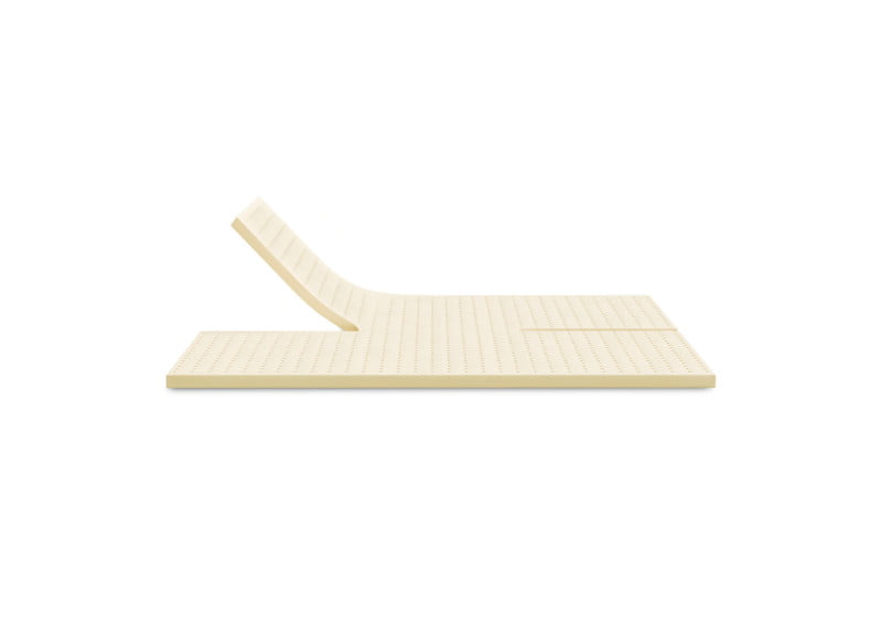 Ersatz Latex Topperkern Einzelbett, Ansicht von der Seite