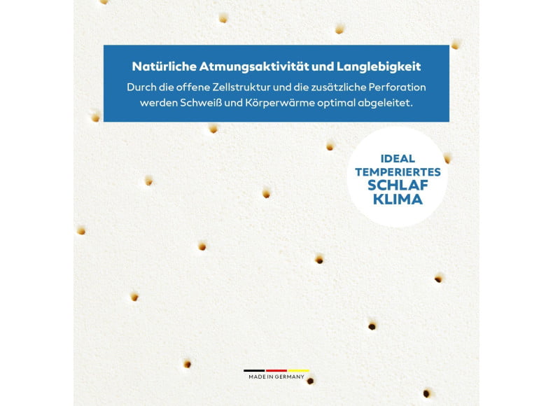 Ersatz Latex Topperkern - Natürliche Atmungsaktivität und Langlebigkeit
